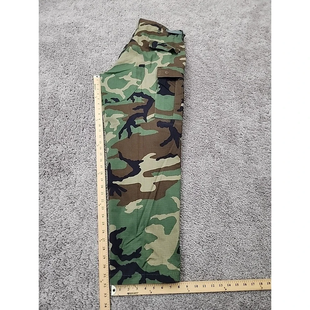 Vintage US Military Hot Weather Combat Trousers L Woodland Camo Tactical Uniform